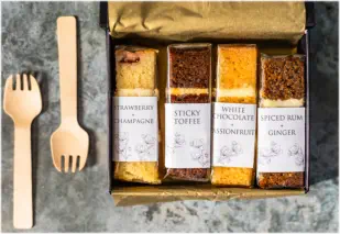SB Cake Atelier luxury cake tasting box.
